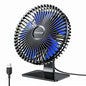 GAIATOP Desk Fan Portable USB Fan 90° Adjustable Cooling Fan Mute 4
